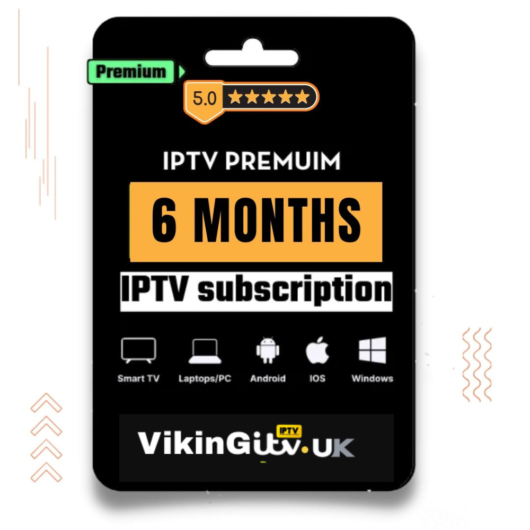 IPTV Subscription 6 Months – Premium 4K